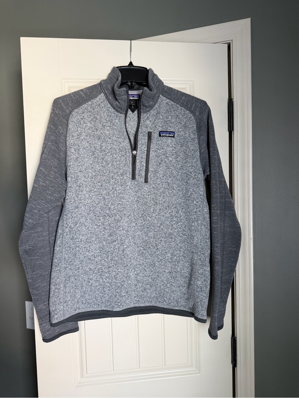 Patagonia Men’s Better Sweater 1/4 Zip Fleece Gray Medium